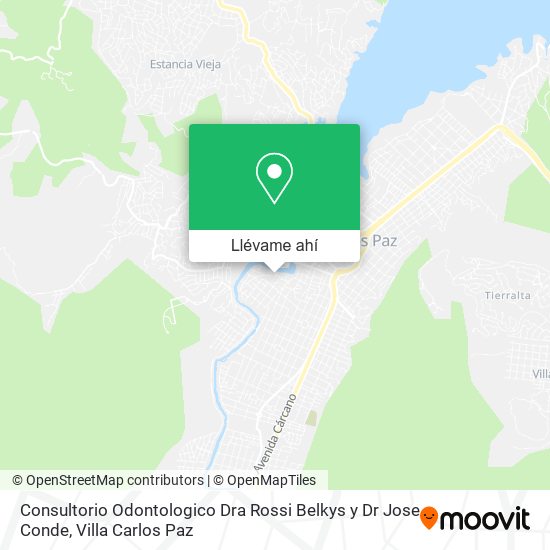 Mapa de Consultorio Odontologico Dra Rossi Belkys y Dr Jose Conde