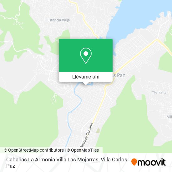 Mapa de Cabañas La Armonia Villa Las Mojarras