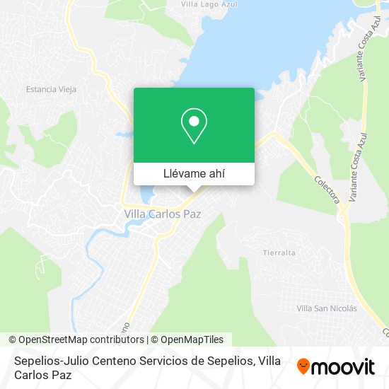 Mapa de Sepelios-Julio Centeno Servicios de Sepelios