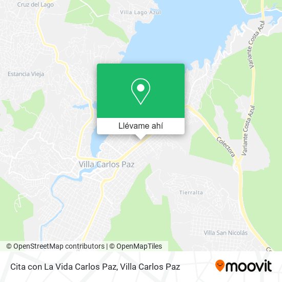 Mapa de Cita con La Vida Carlos Paz