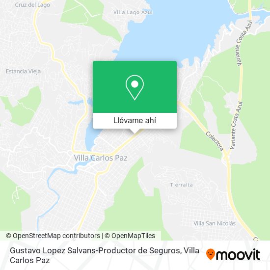 Mapa de Gustavo Lopez Salvans-Productor de Seguros