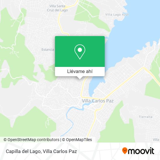 Mapa de Capilla del Lago