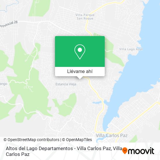 Mapa de Altos del Lago Departamentos - Villa Carlos Paz