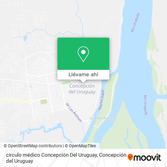 Mapa de círculo médico Concepción Del Uruguay