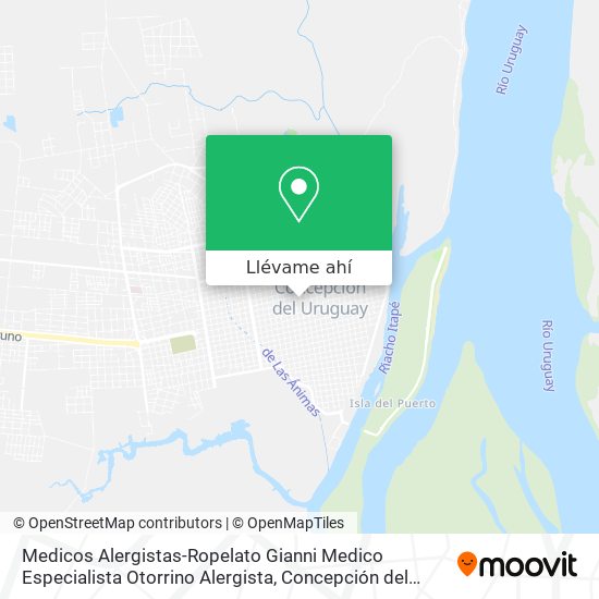 Mapa de Medicos Alergistas-Ropelato Gianni Medico Especialista Otorrino Alergista
