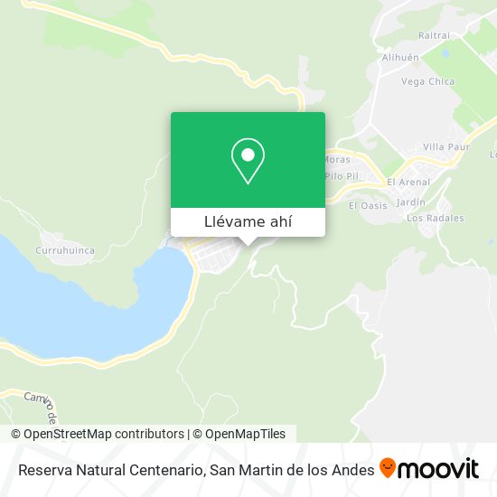 Mapa de Reserva Natural Centenario