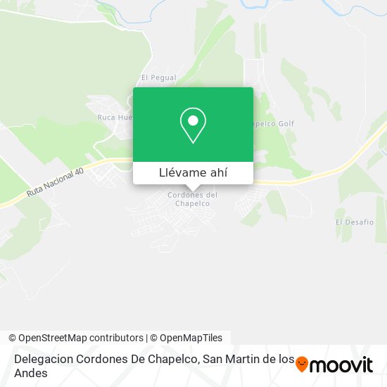 Mapa de Delegacion Cordones De Chapelco