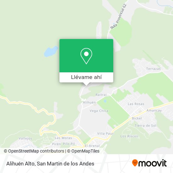 Mapa de Alihuén Alto