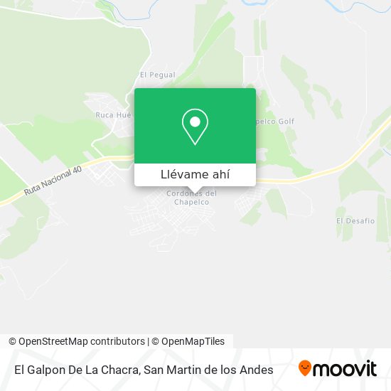 Mapa de El Galpon De La Chacra