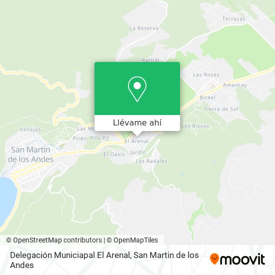 Mapa de Delegación Municiapal El Arenal