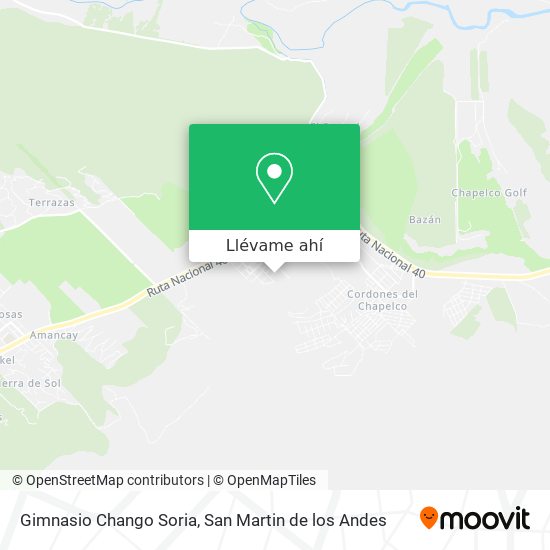 Mapa de Gimnasio Chango Soria