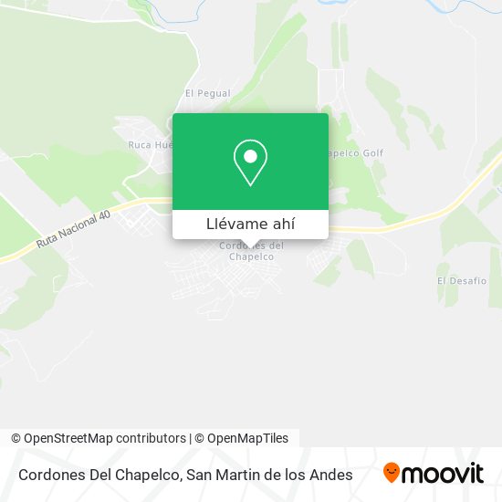 Mapa de Cordones Del Chapelco