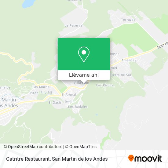 Mapa de Catritre Restaurant