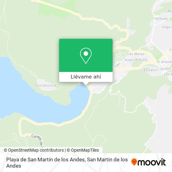 Mapa de Playa de San Martín de los Andes
