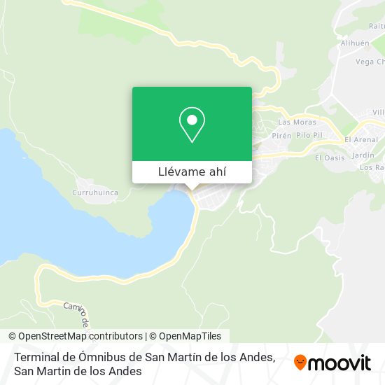 Mapa de Terminal de Ómnibus de San Martín de los Andes