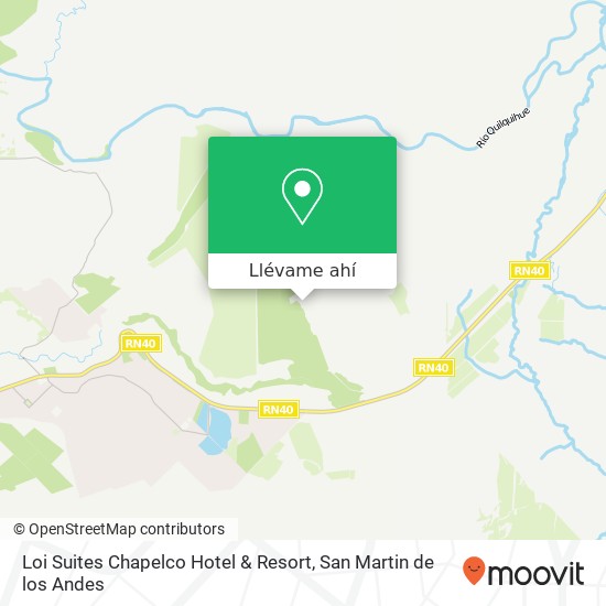 Mapa de Loi Suites Chapelco Hotel & Resort