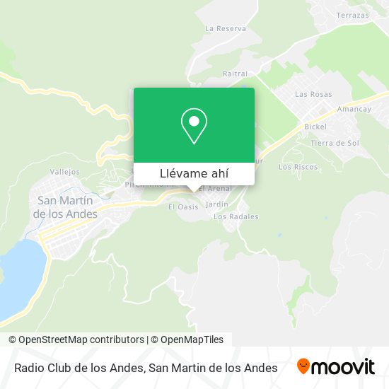 Mapa de Radio Club de los Andes