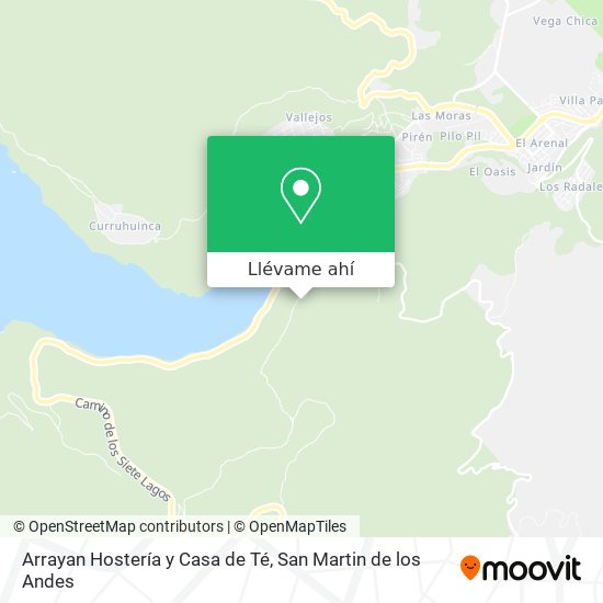 Mapa de Arrayan Hostería y Casa de Té