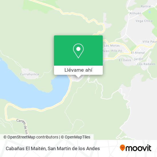 Mapa de Cabañas El Maitén