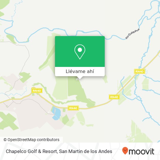 Mapa de Chapelco Golf & Resort