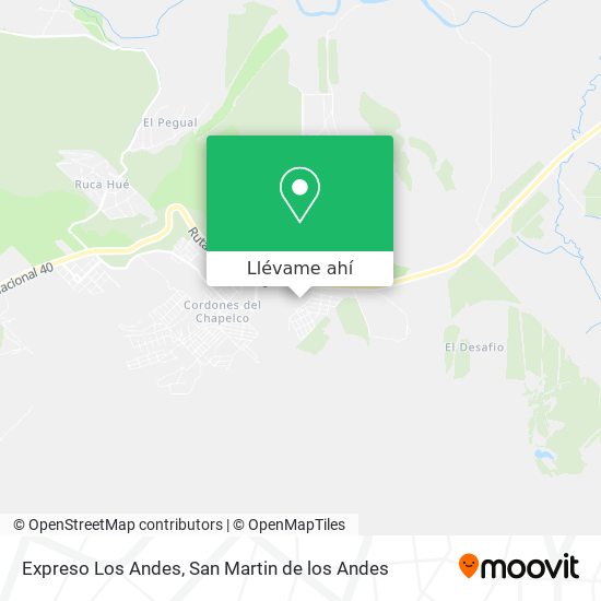 Mapa de Expreso Los Andes