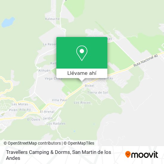 Mapa de Travellers Camping & Dorms