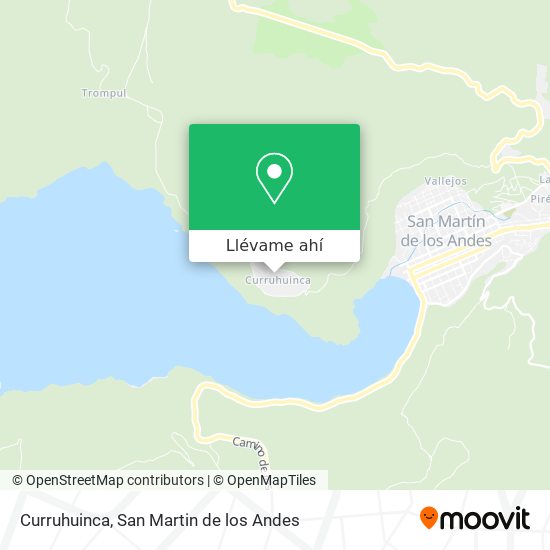 Mapa de Curruhuinca