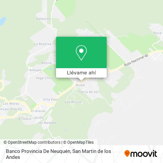 Mapa de Banco Provincia De Neuquén