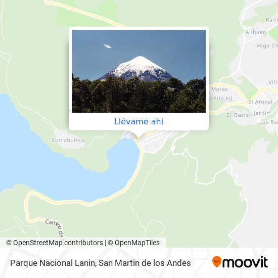 Mapa de Parque Nacional Lanin