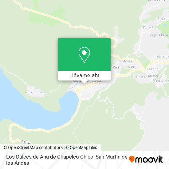 Mapa de Los Dulces de Ana de Chapelco Chico