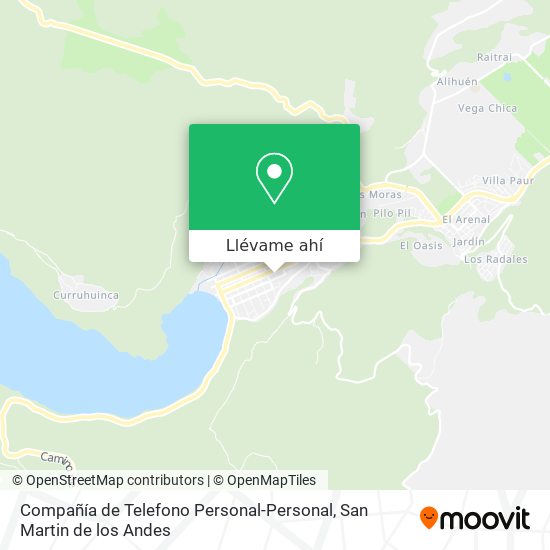 Mapa de Compañía de Telefono Personal-Personal