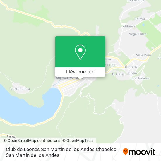 Mapa de Club de Leones San Martin de los Andes Chapelco