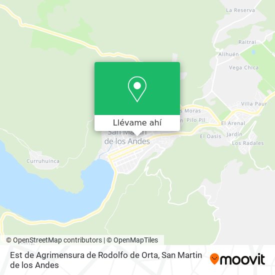 Mapa de Est de Agrimensura de Rodolfo de Orta