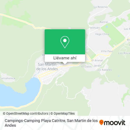 Mapa de Campings-Camping Playa Catritre