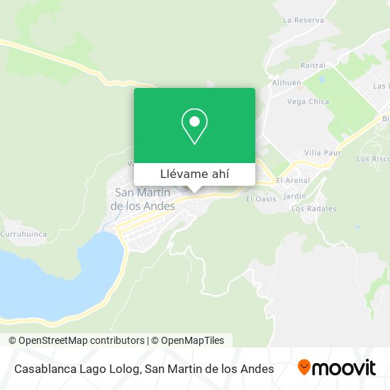 Mapa de Casablanca Lago Lolog