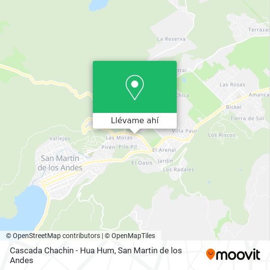 Mapa de Cascada Chachin - Hua Hum