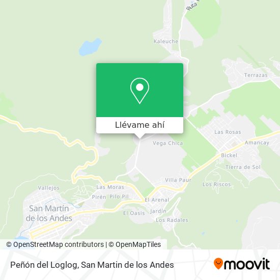 Mapa de Peñón del Loglog