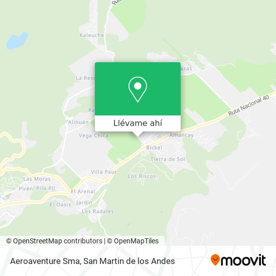 Mapa de Aeroaventure Sma