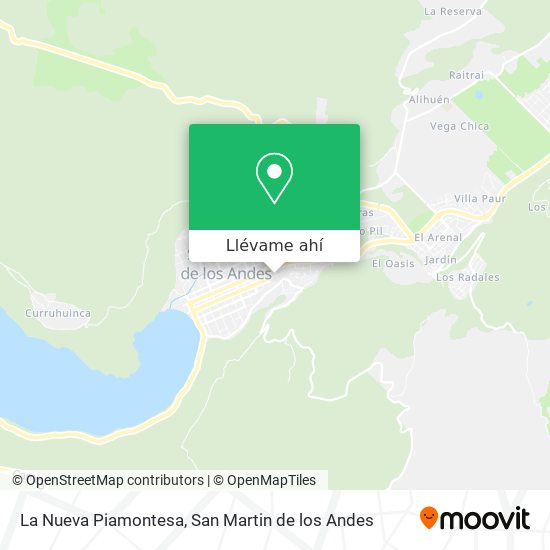 Mapa de La Nueva Piamontesa