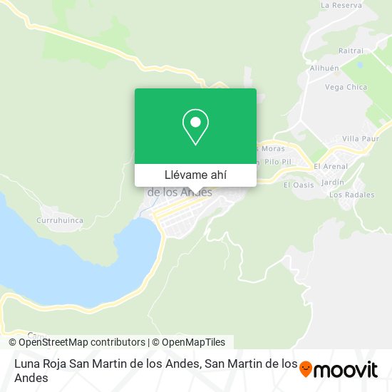 Mapa de Luna Roja San Martin de los Andes