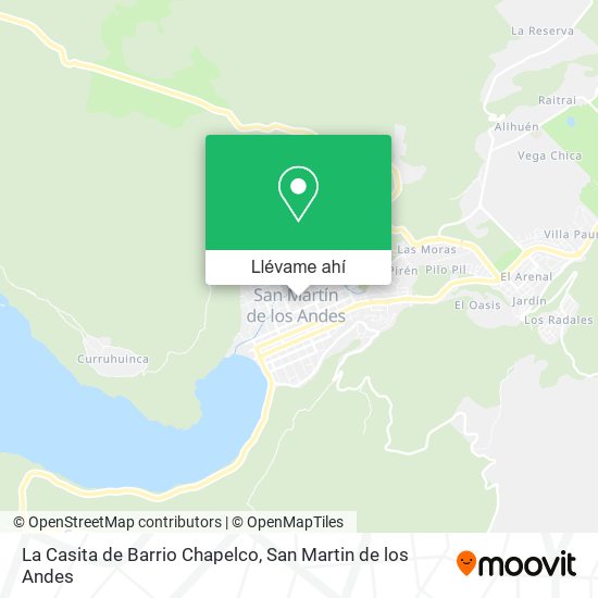 Mapa de La Casita de Barrio Chapelco