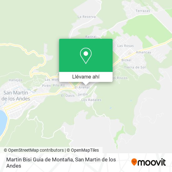 Mapa de Martin Bisi Guia de Montaña