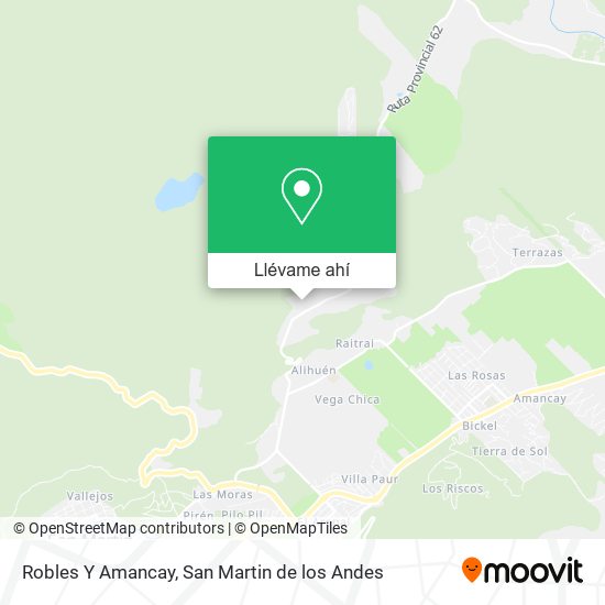 Mapa de Robles Y Amancay