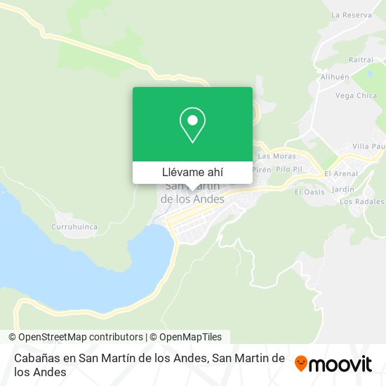 Mapa de Cabañas en San Martín de los Andes