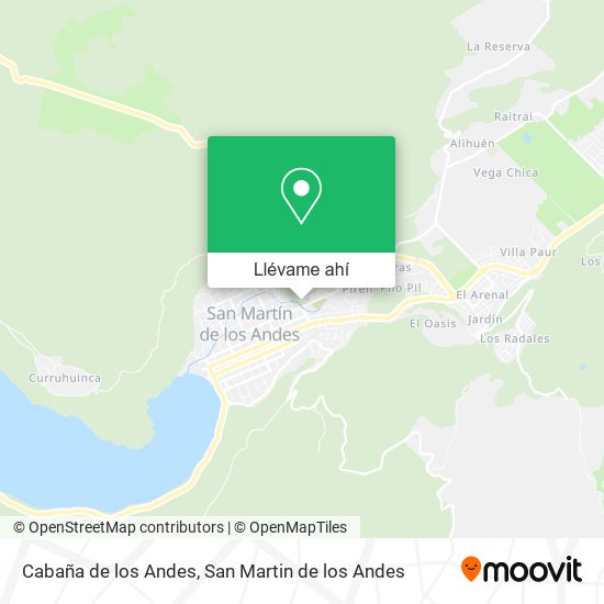 Mapa de Cabaña de los Andes