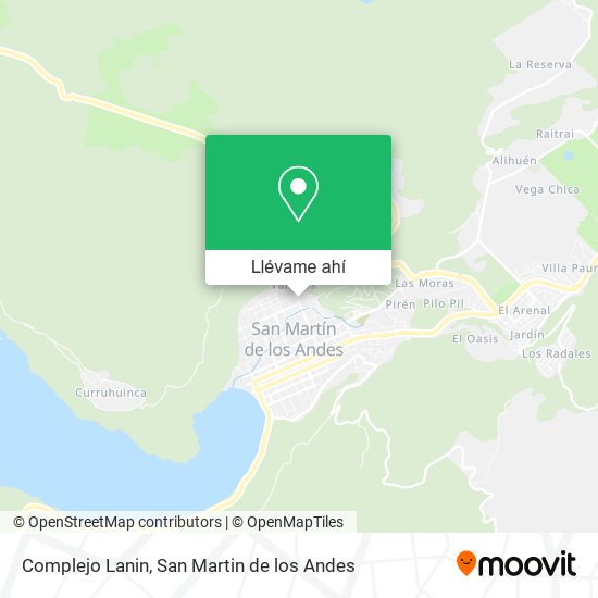 Mapa de Complejo Lanin