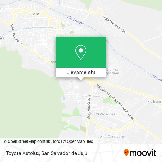 Mapa de Toyota Autolux