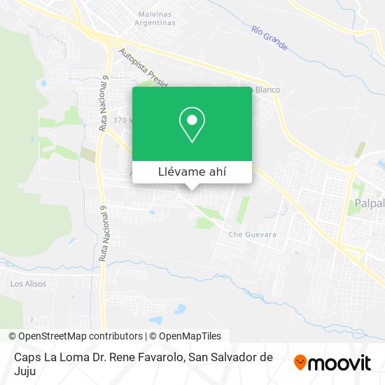 Mapa de Caps La Loma Dr. Rene Favarolo