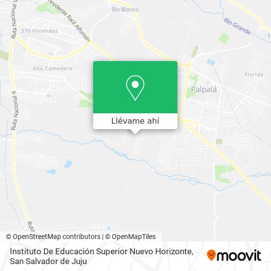 Mapa de Instituto De Educación Superior Nuevo Horizonte
