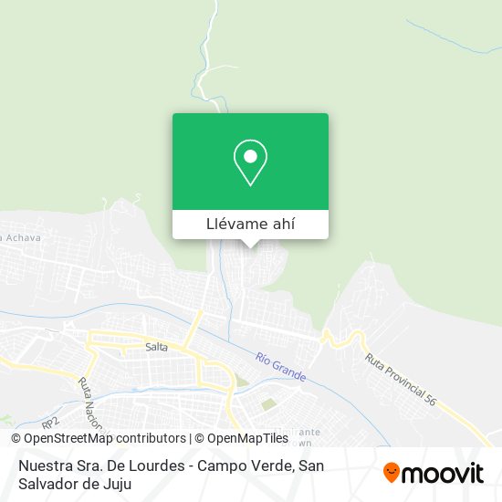 Mapa de Nuestra Sra. De Lourdes - Campo Verde